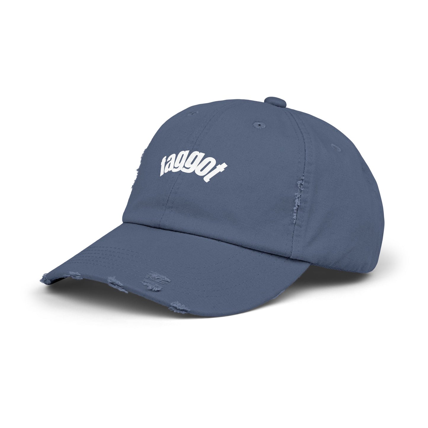 Faggot hat Cool Unisex Distressed Cap with Taggot Text, Trendy Baseball Hat, Vintage Style, Perfect for Casual Outings, Gifts, Summer Wear