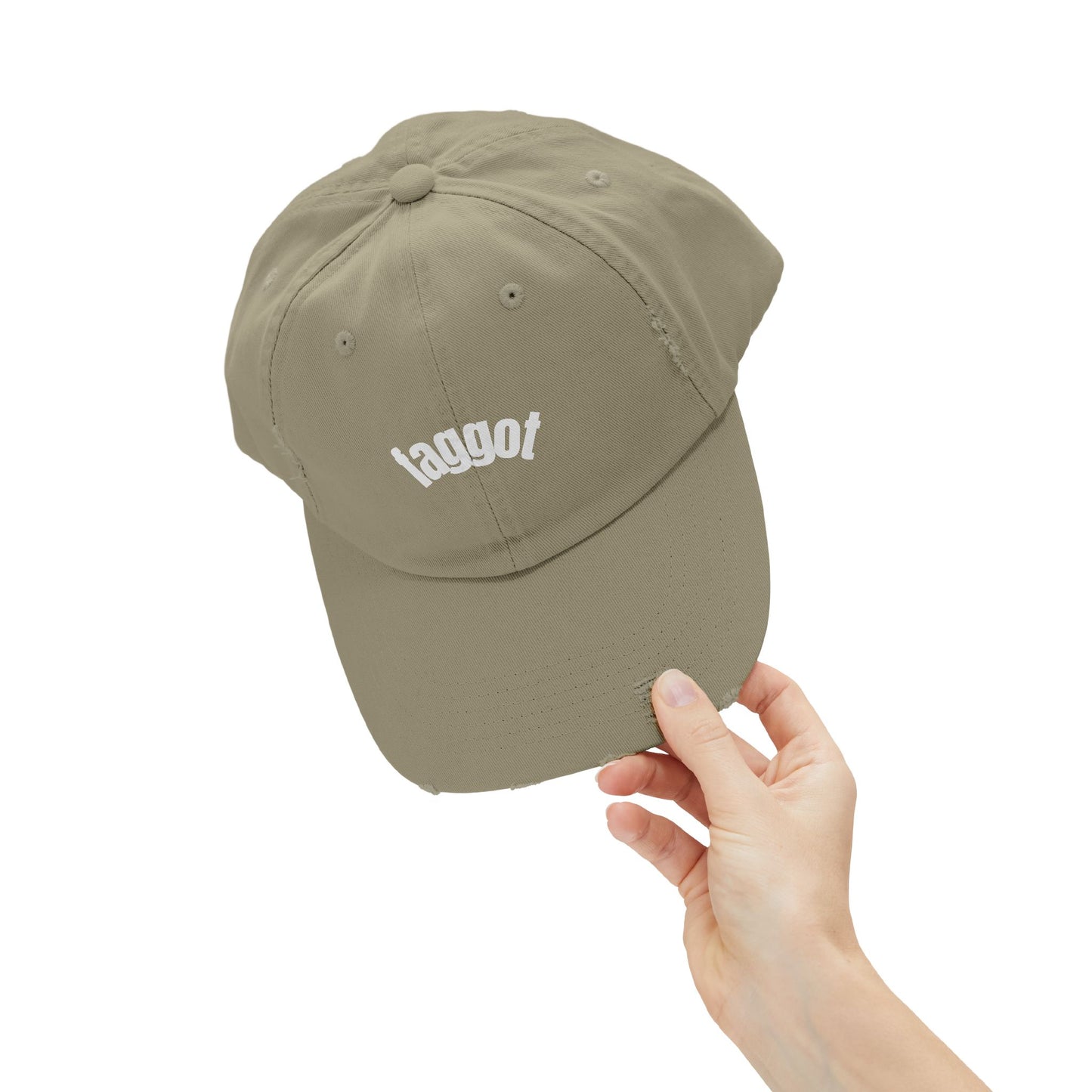 Faggot hat Cool Unisex Distressed Cap with Taggot Text, Trendy Baseball Hat, Vintage Style, Perfect for Casual Outings, Gifts, Summer Wear