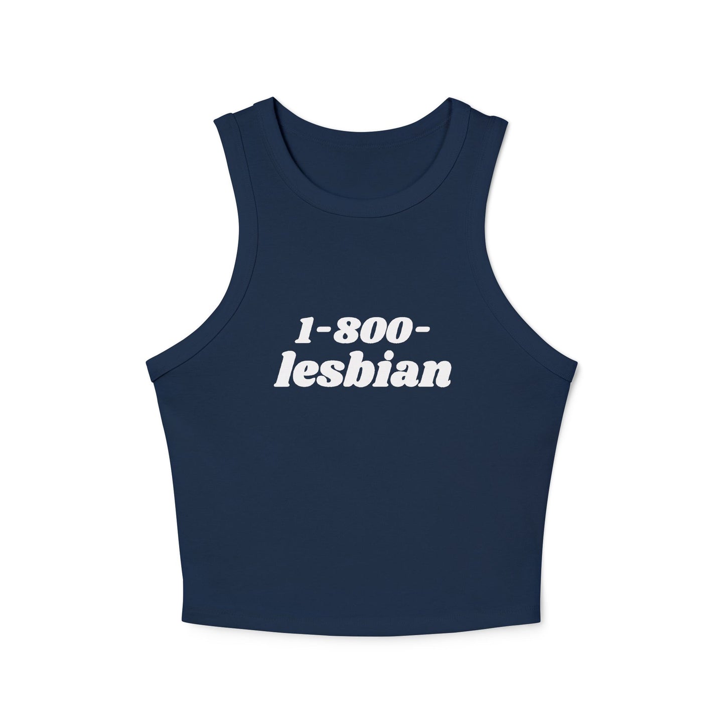 1-800-Lesbian crop top tank top