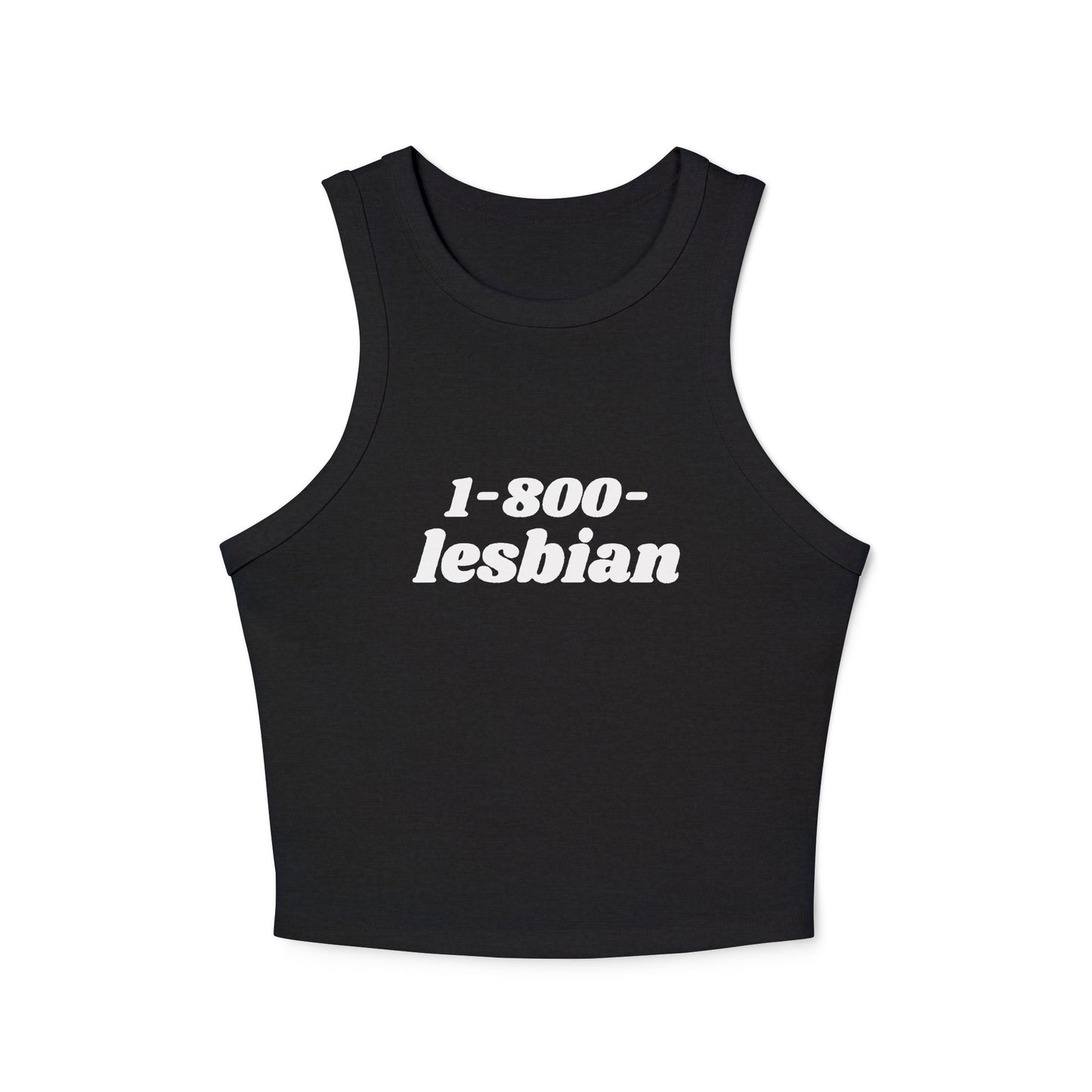 1-800-Lesbian crop top tank top