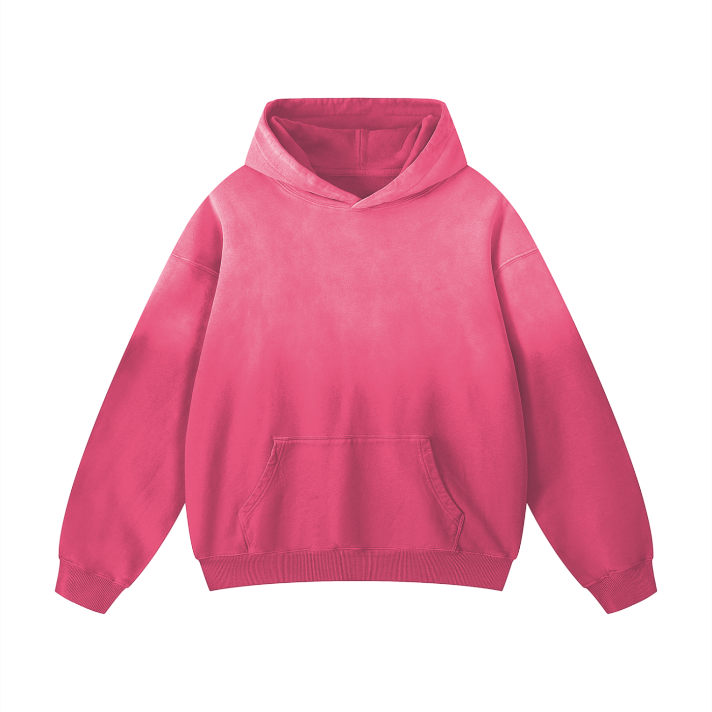 Pink Hoodie Acid Wash