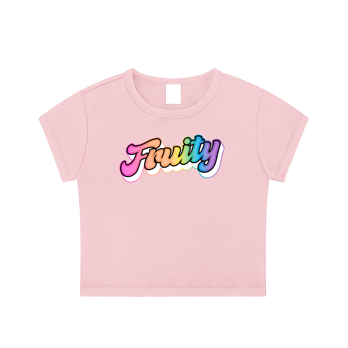 Fruity Crop Top - Snow Washed