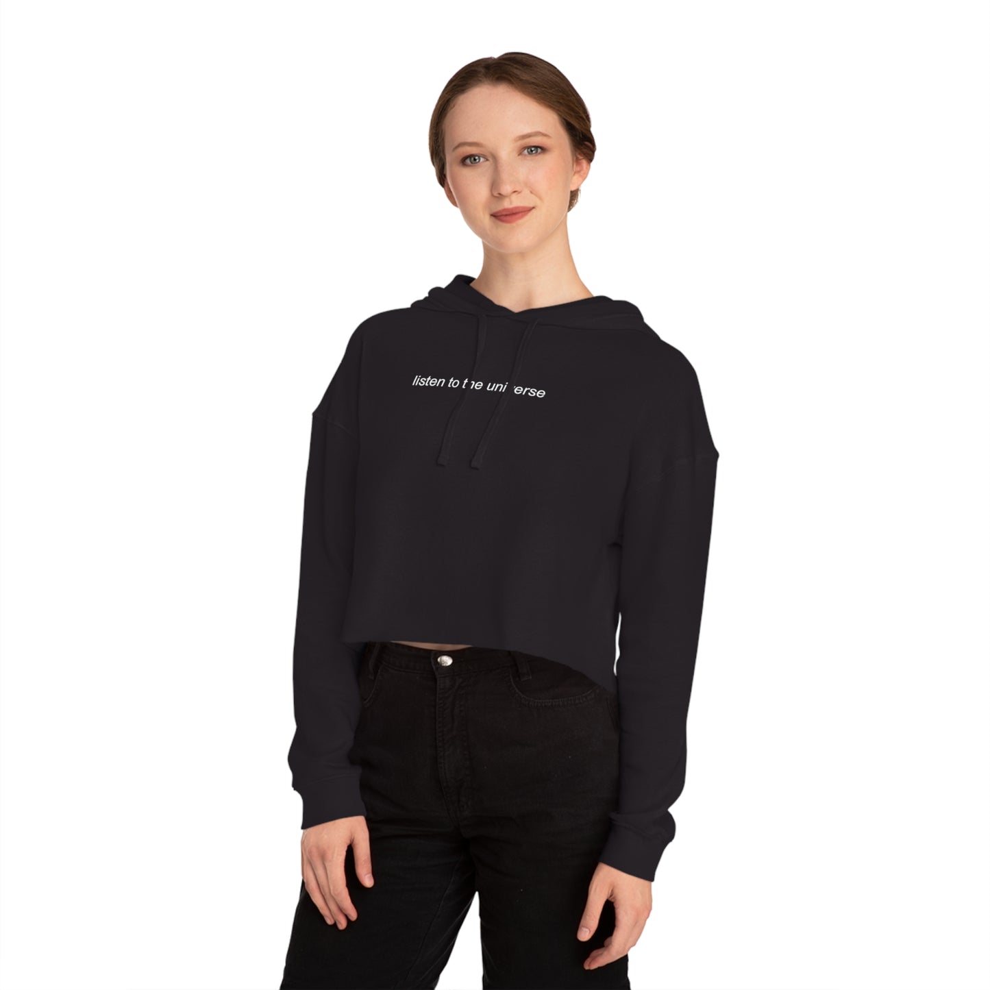 Listen to the Universe ~ Cropped Hooded Sweatshirt