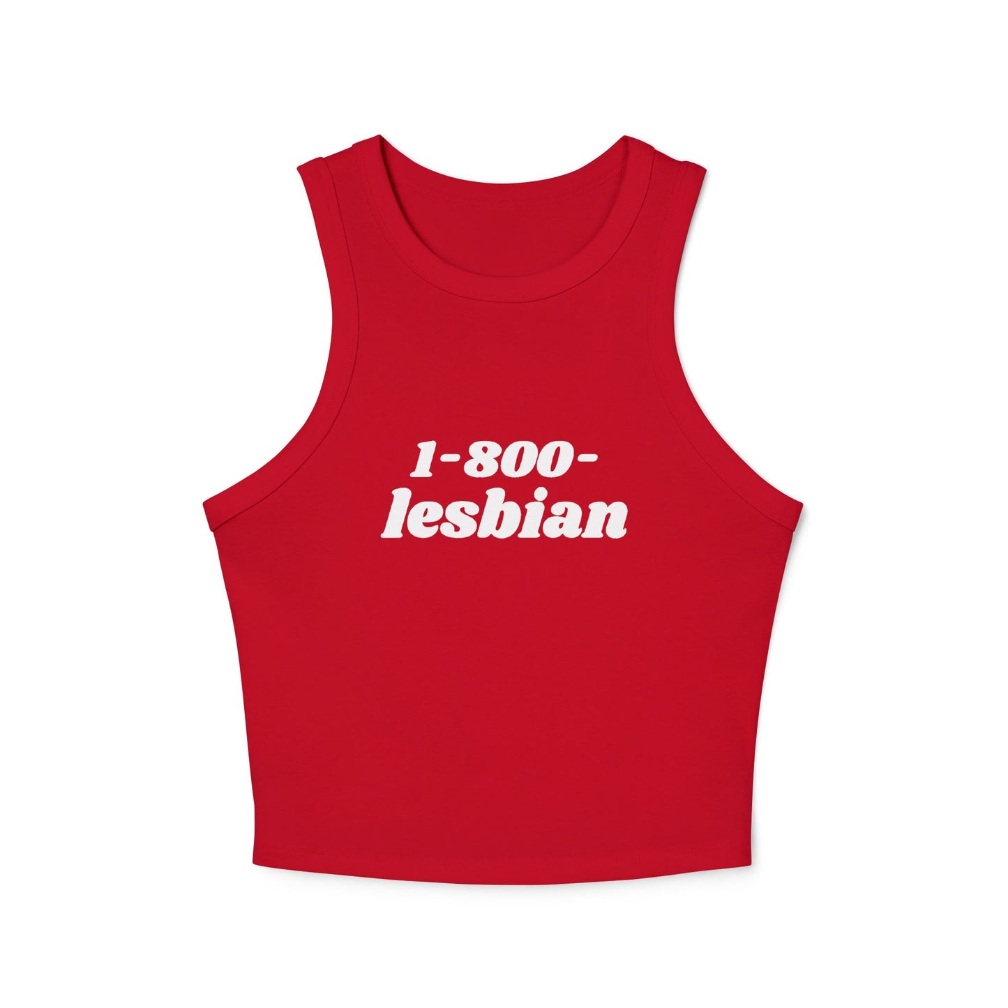 1-800-Lesbian crop top tank top
