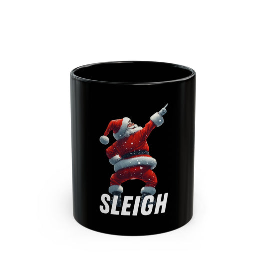 Santa Christmas Mug Sleigh Slay Funny holiday mug secret santa white elephant funny gift