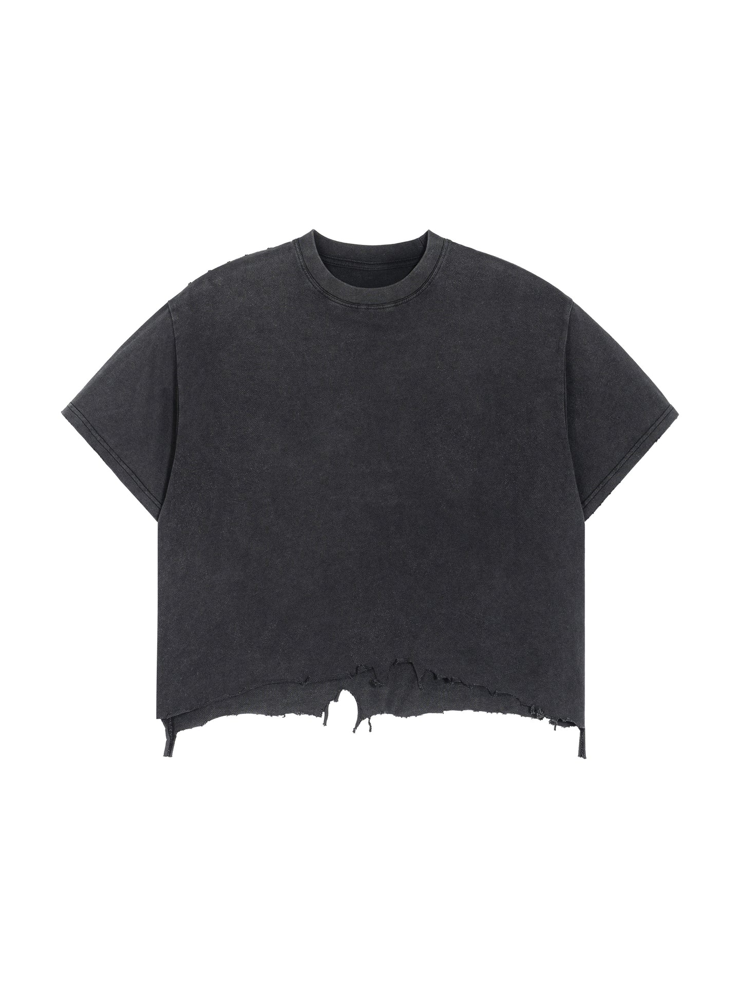 Don’t Look Back - Vintage Wash Boxy Distressed T-Shirt